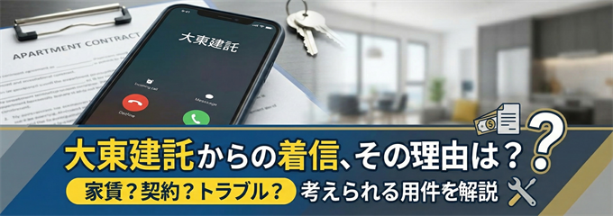 なぜ大東建託から電話が？考えられる主な理由