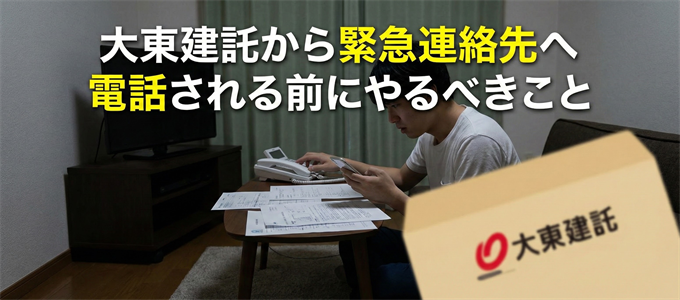 大東建託から緊急連絡先へ電話される前にやるべきこと